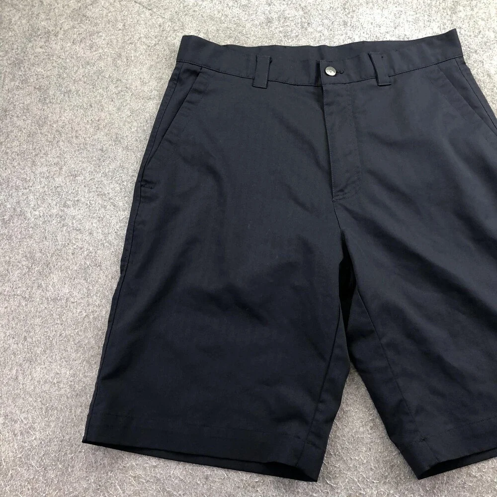 Callaway Shorts Mens 30 Black Polyester 12 Inch Golf Casual Athletic Pockets